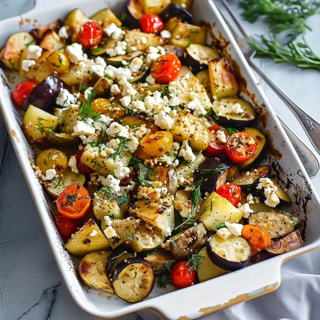 Légumes au Four avec Feta