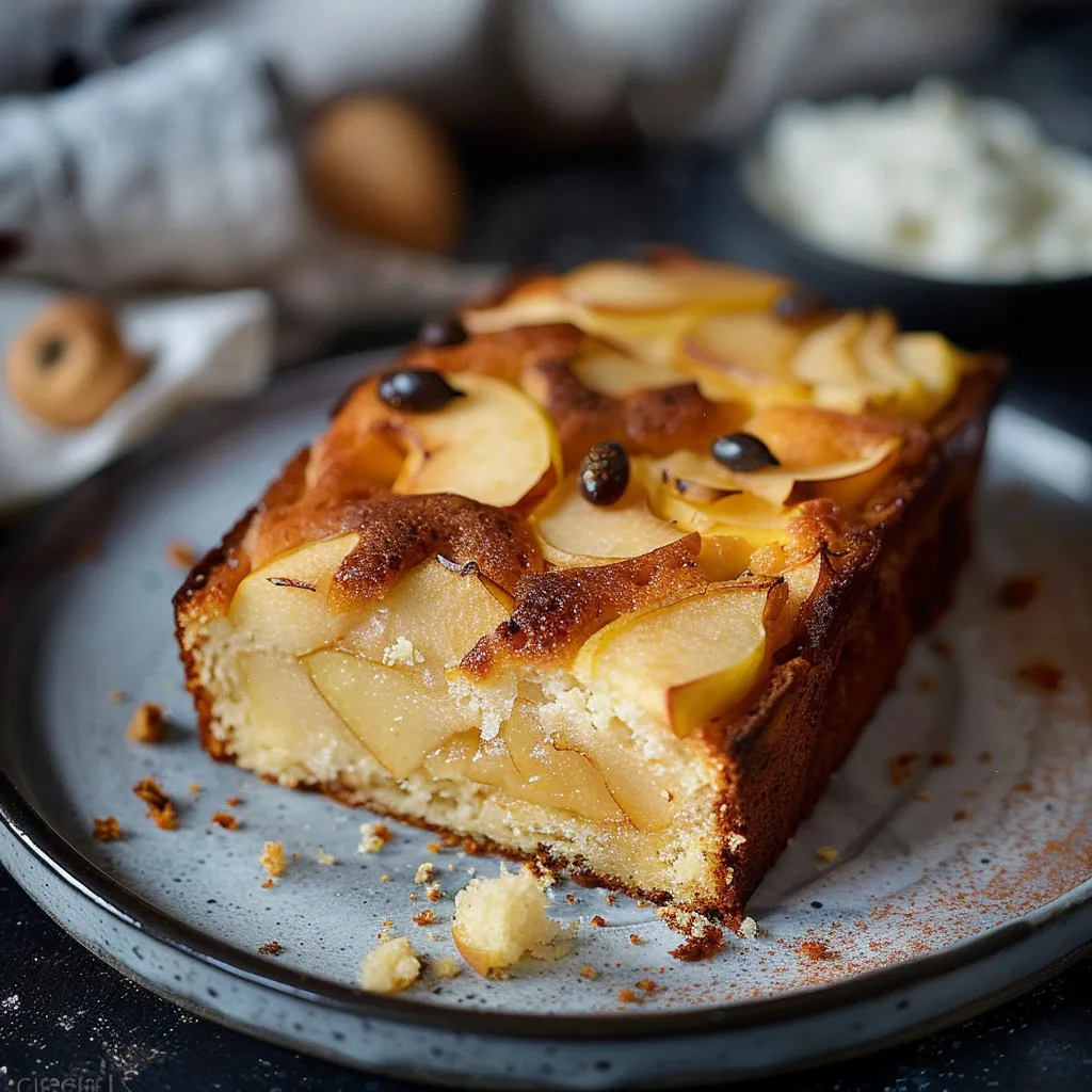 Préparation facile de Gâteau léger au Skyr et aux pommes