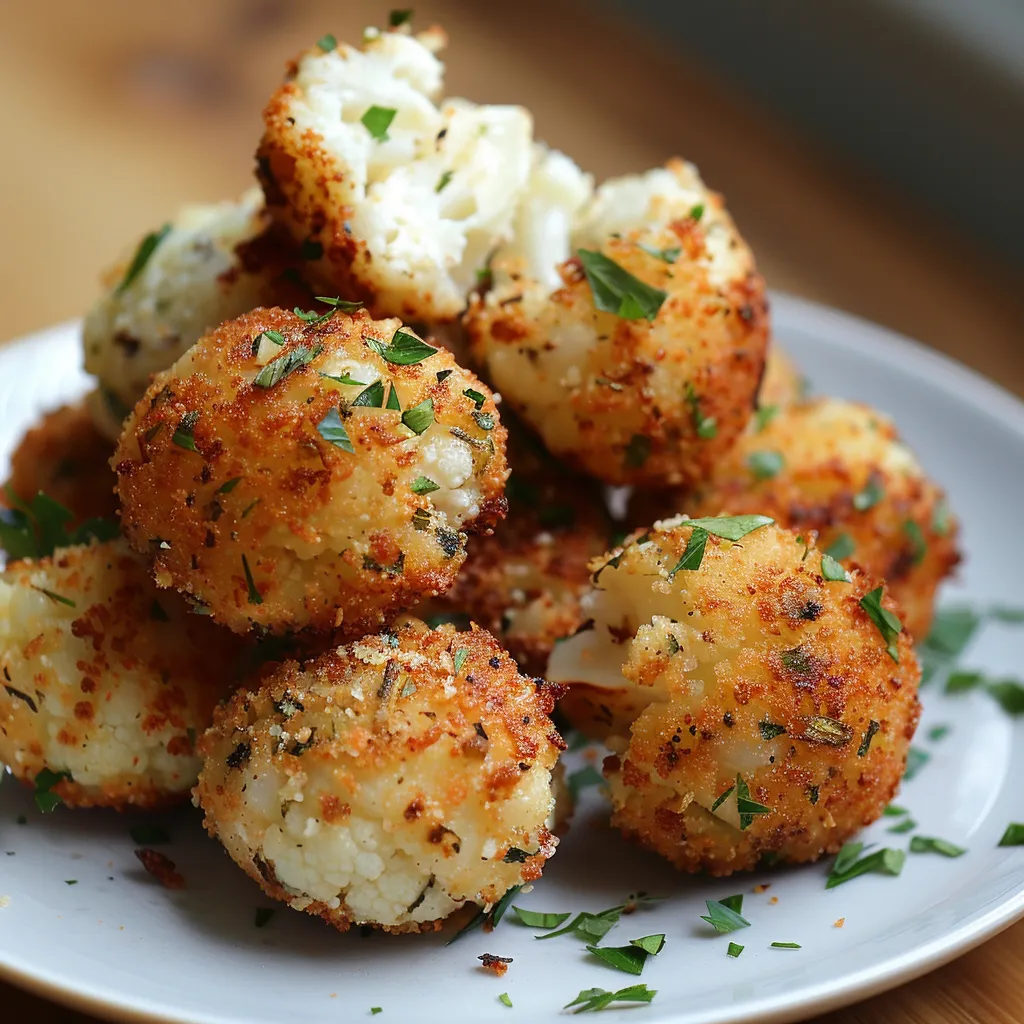 Bouchées dorées de chou-fleur au parmesan – Simple et bonne pour la santé