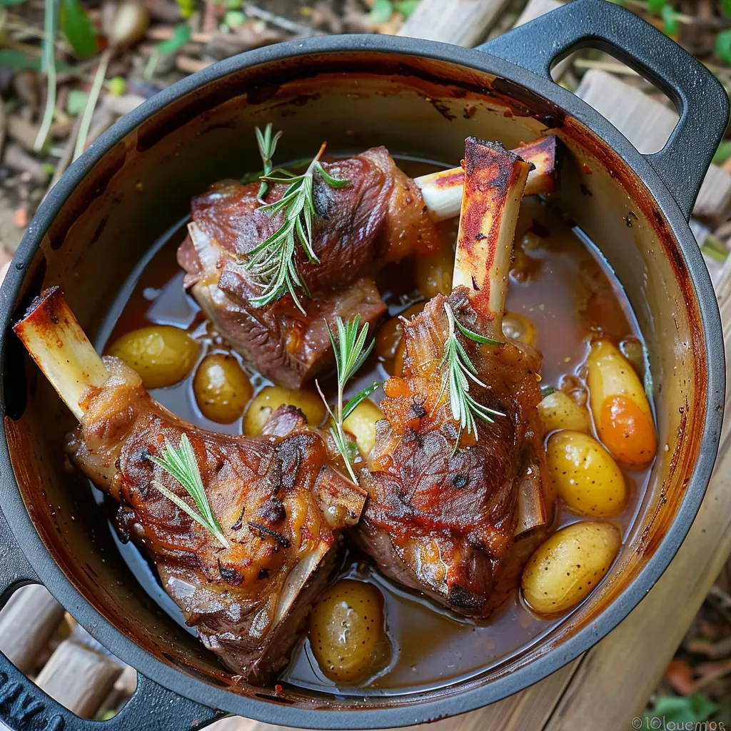 Recette Souris d'agneau confites