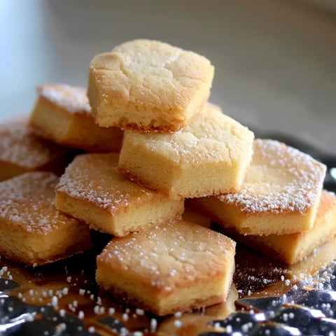Quelques biscuits en forme de diamant, joliment enrobés de sucre glace.